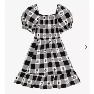 Her Universe Disney The Nightmare Before Christmas Face Portraits Gingham dress